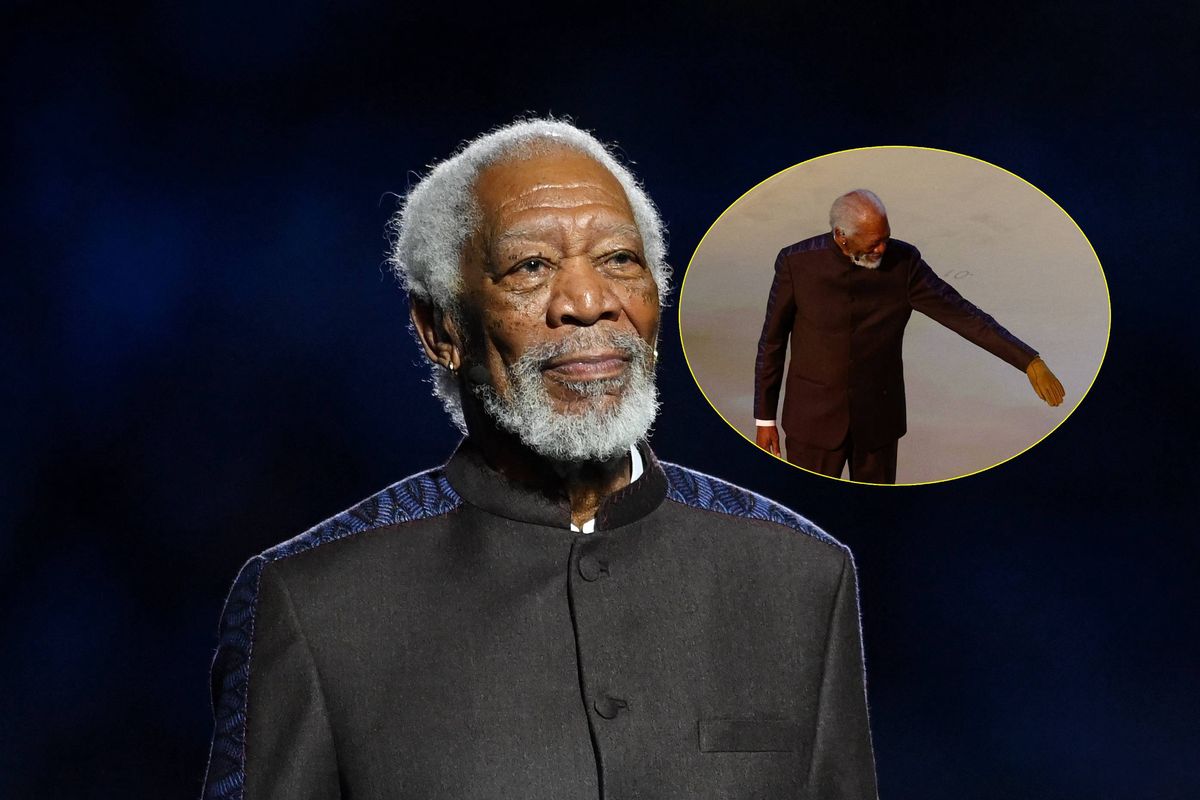 Morgan Freeman na ceremonii otwarcia Mundialu
 