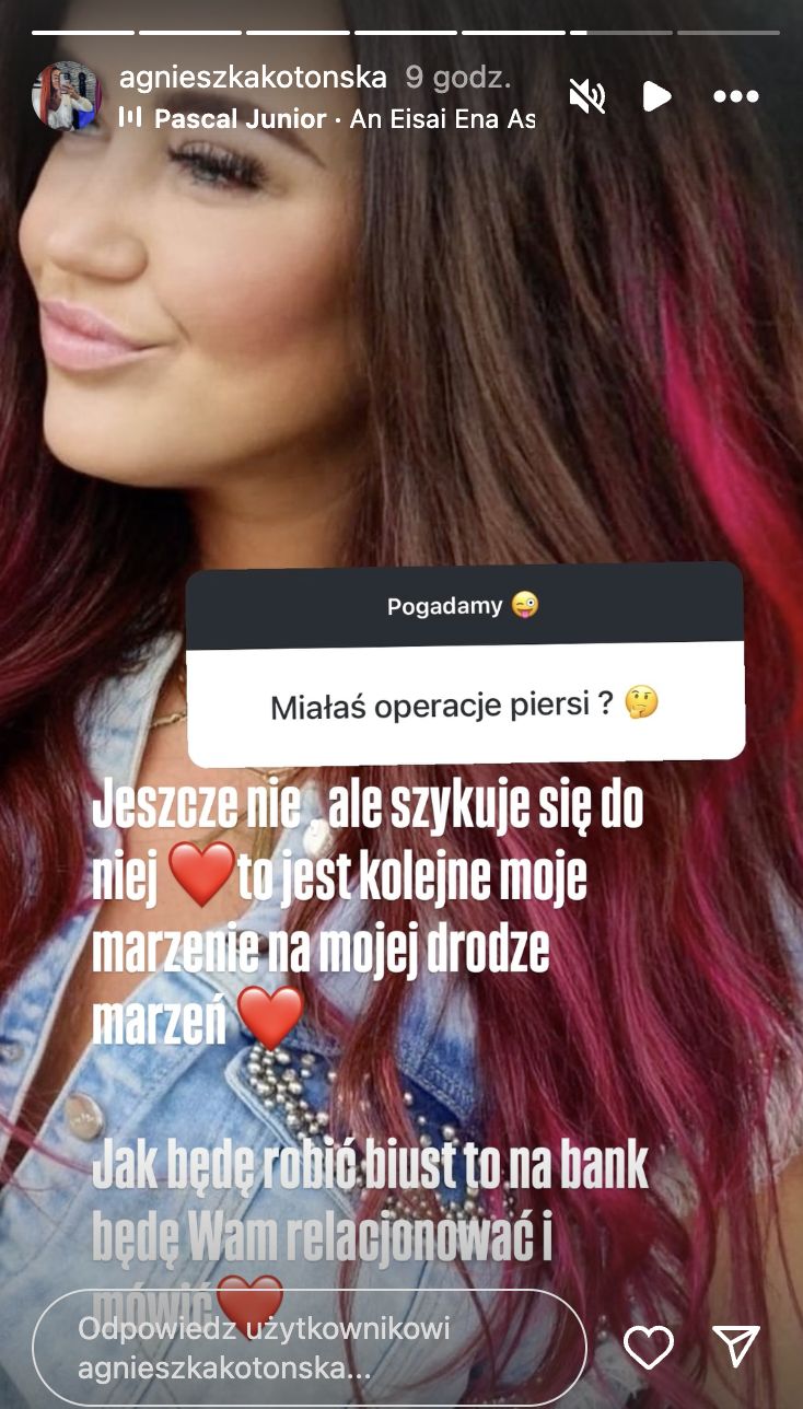 Agnieszka Kotońska powiększy biust