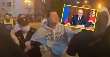 Prosto z ulicy w kamasze. Bezcenne miny wielbicieli Putina