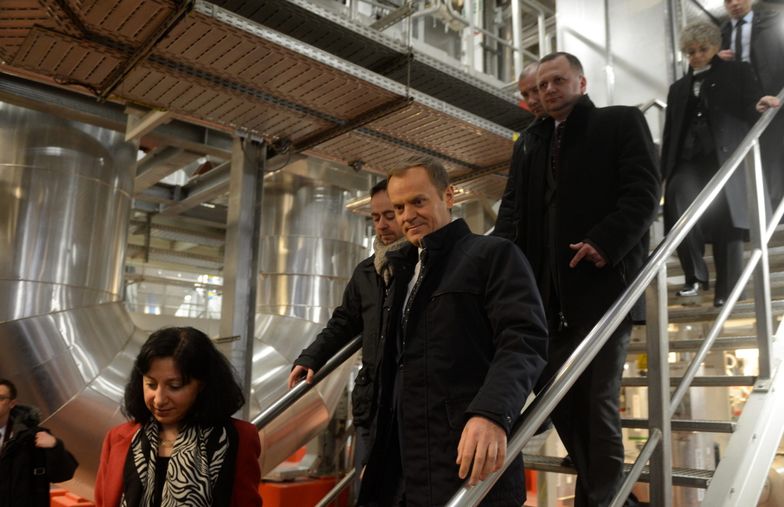 Oczyszczalnia ścieków "Czajka" otwarta przez premiera Donalda Tuska