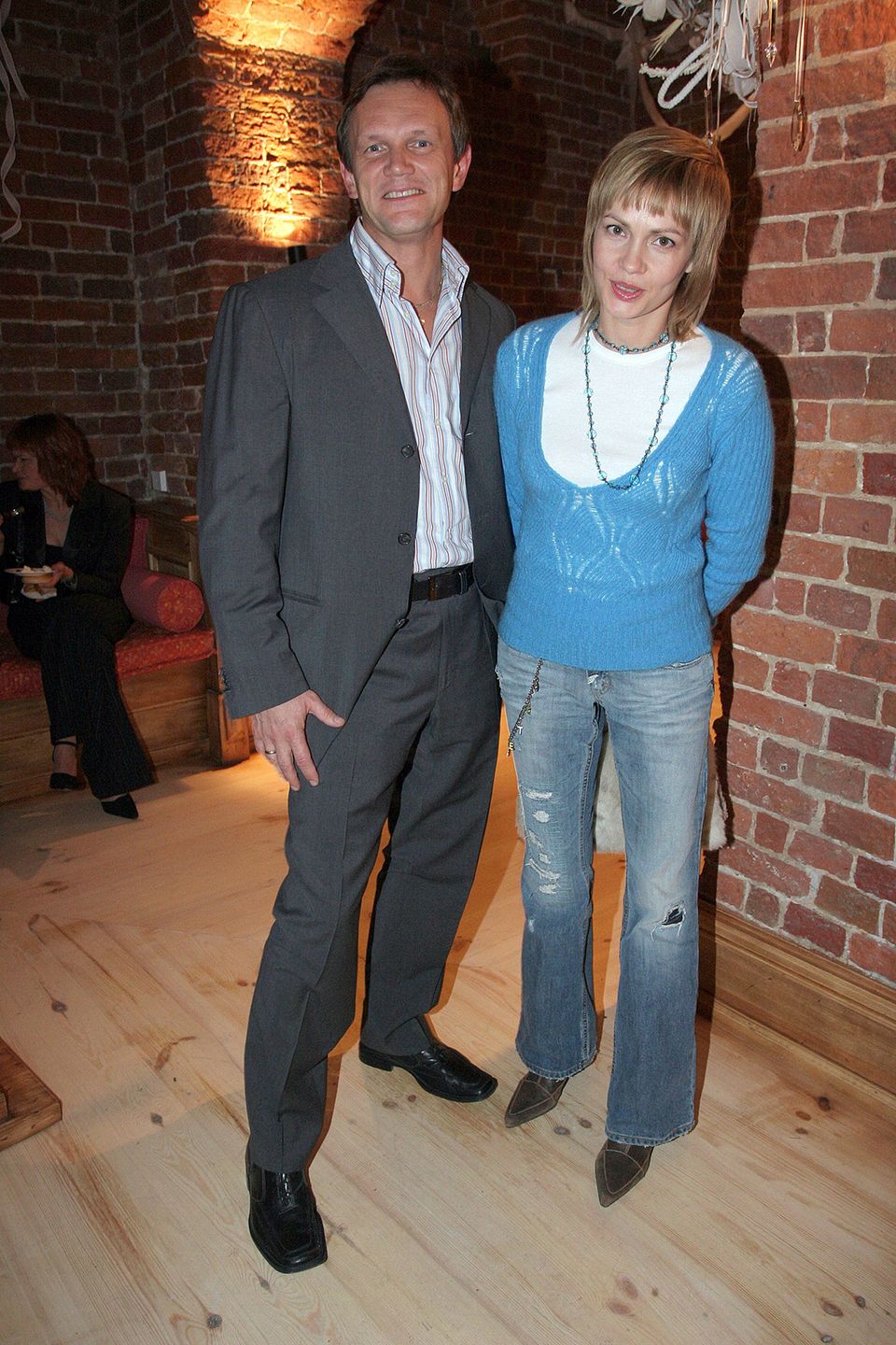 Weronika Marczuk i Cezary Pazura