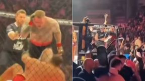 Dantejskie sceny. Zaczęli rzucać krzesłami. Zawodnik uciekał z hali