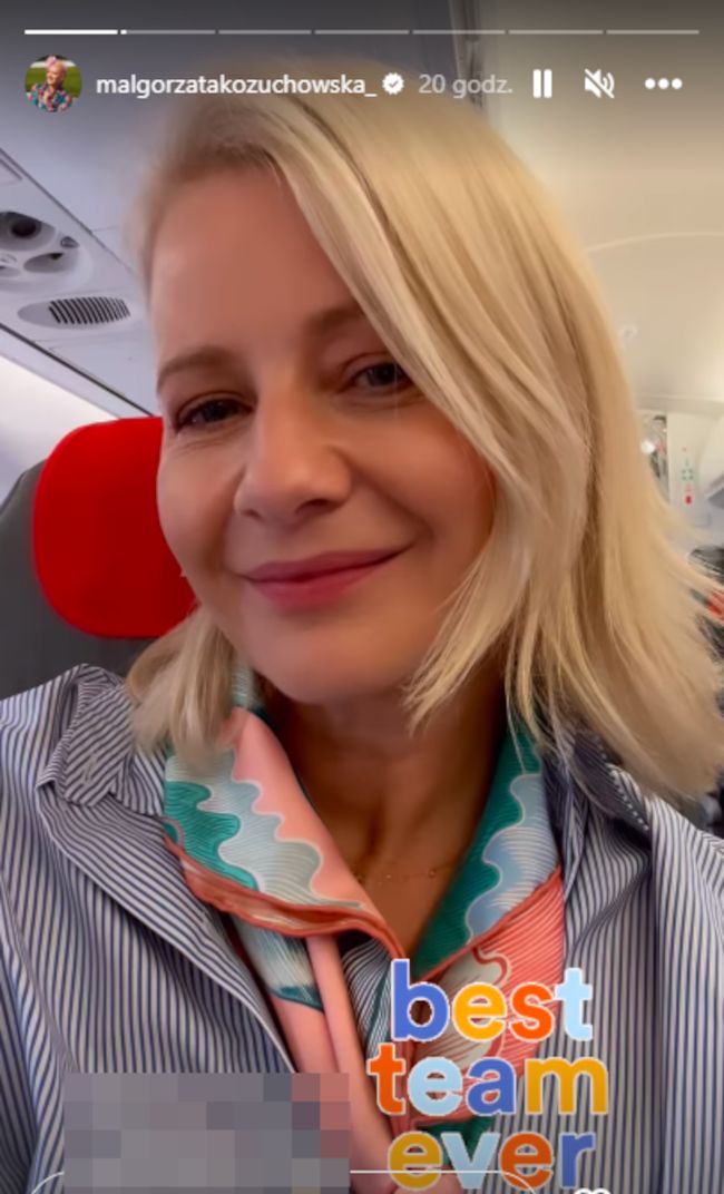 Małgorzata Kożuchowska poleciała do Wenecji. Tak wygląda jej podróż