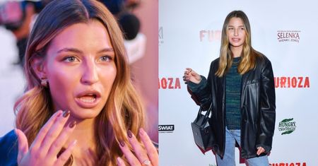 Samozwańcza estetka Julia Wieniawa TŁUMACZY SIĘ z założenia swetra na ściankę: "NIE ZDĄŻYŁAM SIĘ PRZEBRAĆ"