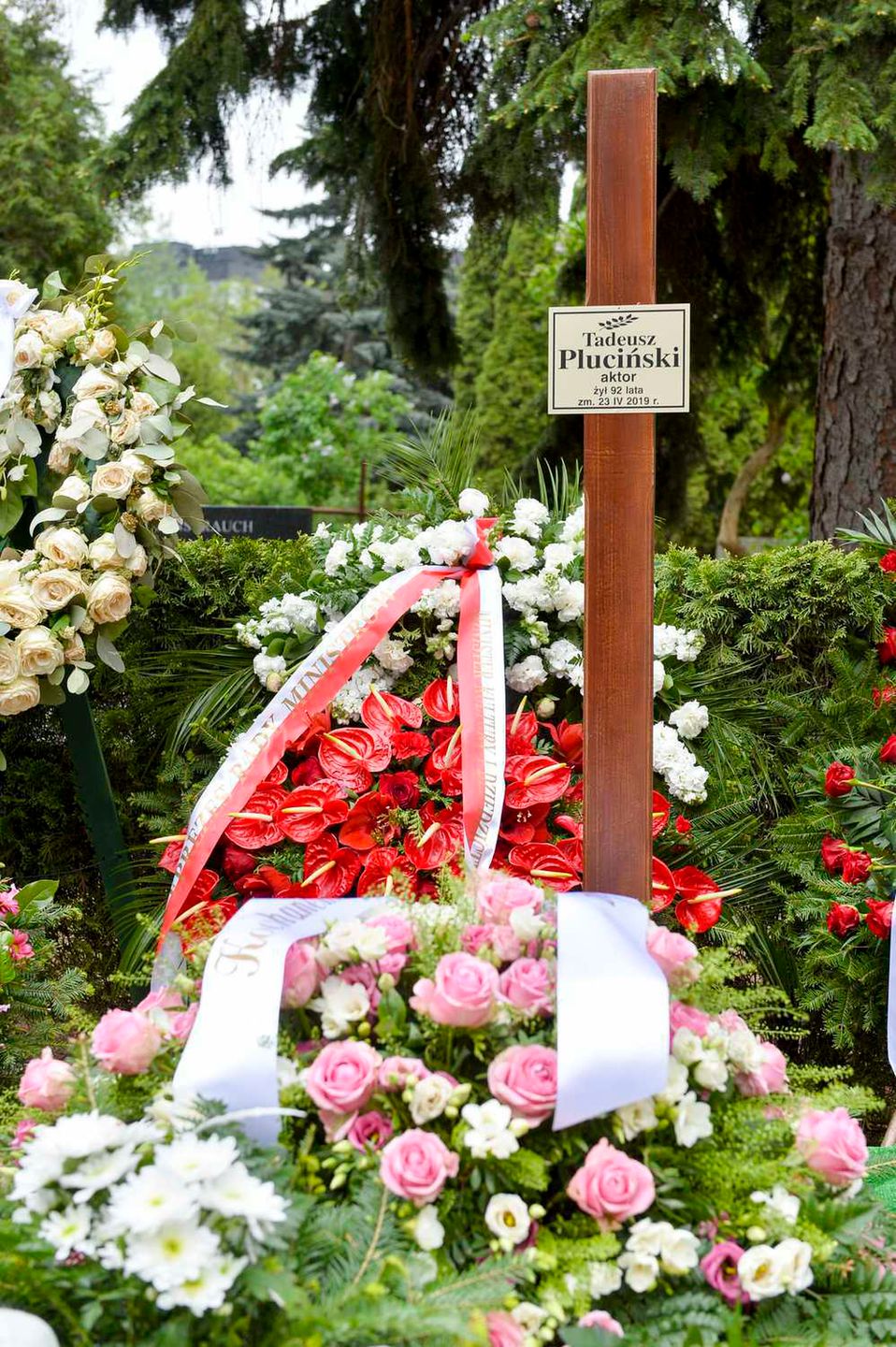 Pogrzeb Tadeusza Plucińskiego - grób aktora
