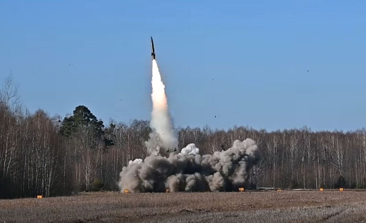 Białoruskie wojska rakietowe otworzyły ogień. Wystrzelono rakiety 9M79 Toczka