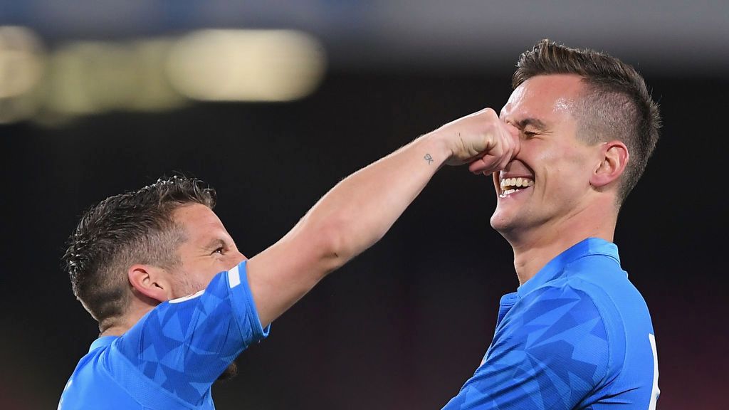 Getty Images / Francesco Pecoraro / Od lewej: Dries Mertens i Arkadiusz Milik