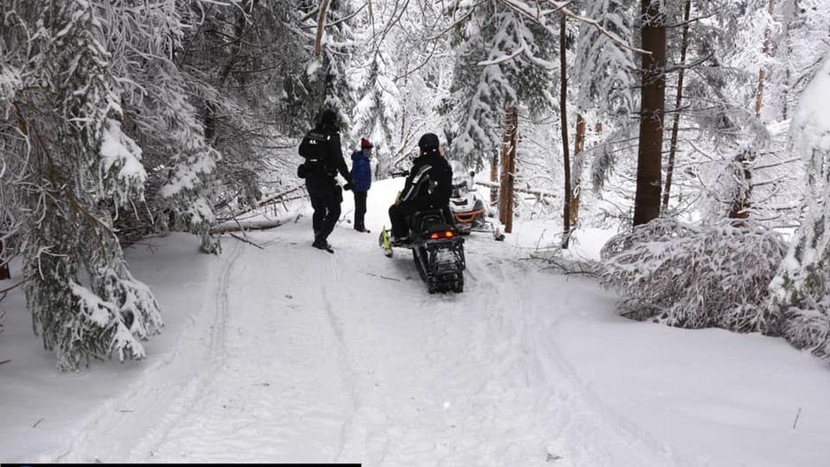 Słowacja. Polacy złapani na skuterach śnieżnych na terenie parku krajobrazowego