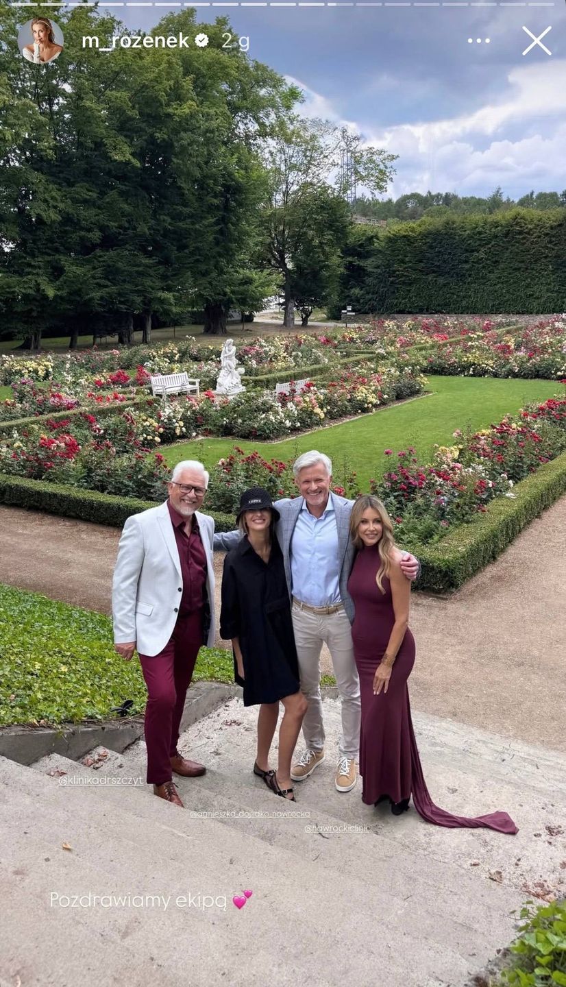 Małgorzata Rozenek pozdrawia z planu