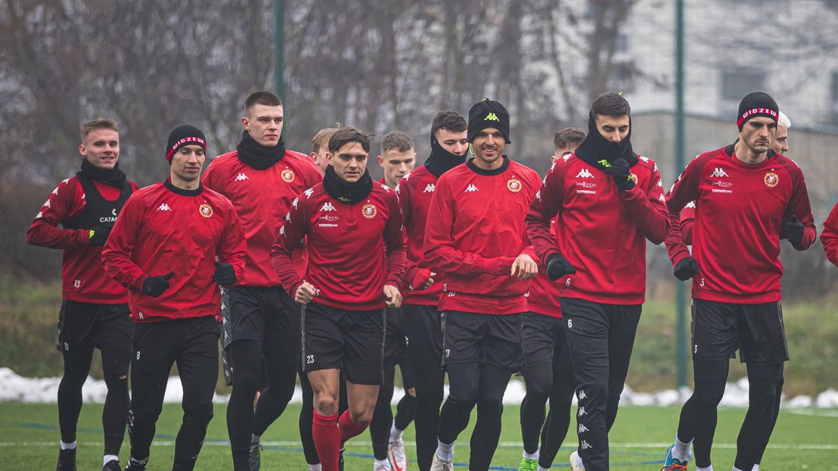 trening piłkarzy Widzewa Łódź