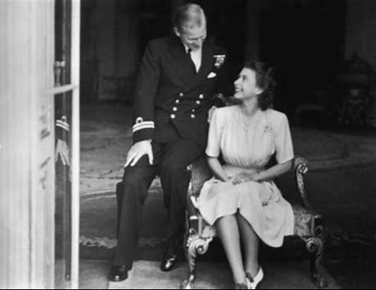Zdjęcie królowej Elżbiety II i Filipa
