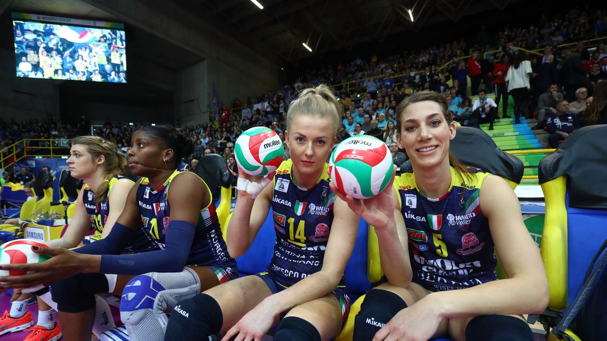 Joanna Wołosz i Robin De Kruijf w barwach Imoco Volley Conegliano