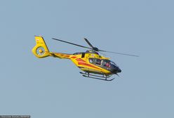 Wypadek koło Pszczyny. Akcja LPR, 27-latka w szpitalu