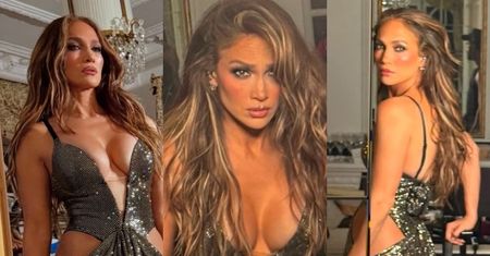Jennifer Lopez wskoczyła w CEKINOWĄ MINI i odsłoniła dekolt. 56-latka nie przestaje zachwycać formą (ZDJĘCIA)