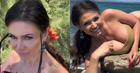 Maja Rutkowski wije się wśród morskich fal w kusym bikini. Niezła z niej syrenka? (WIDEO)
