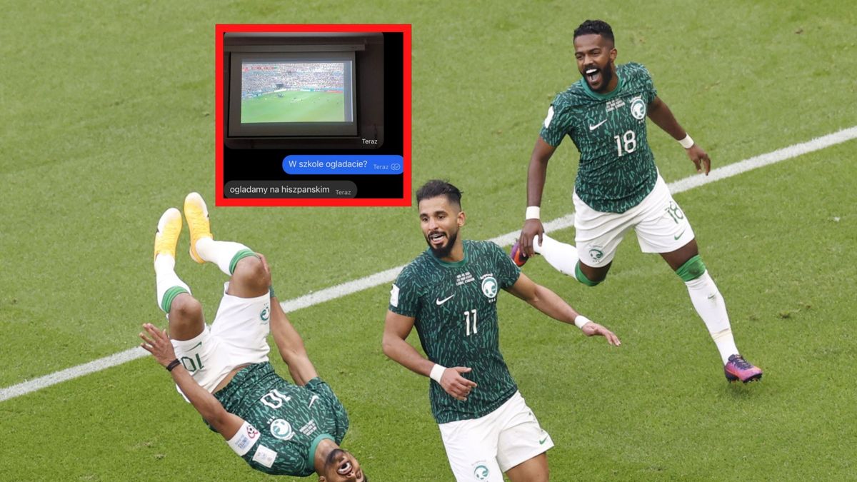 PAP/EPA / Twitter/s_parfjanowicz / Dziennikarz TVP Sport pokazał, co uczniowie robili w szkole