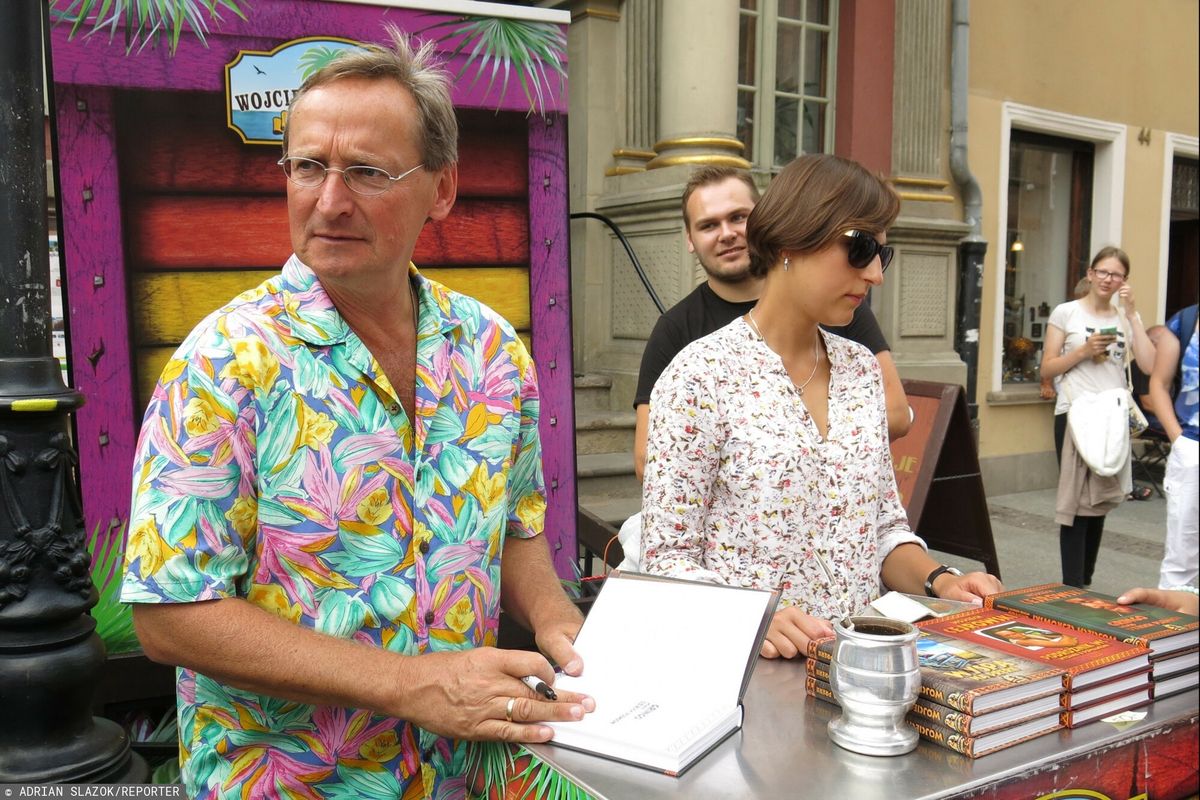Wojciech Cejrowski od lat promuje swoje książki na Jarmarku Św. Dominika w Gdańsku