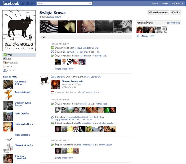 Nowa strona profilowa w Facebooku