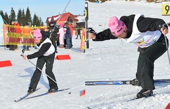 Mozil uczy się jeździć na nartach! (ZDJĘCIA)