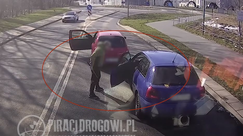 Przerażające nagranie. Kierowca zaatakował pałką, są nowe informacje