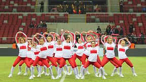 Cheerleaders Gdynia na meczu Polska - San Marino, część 2