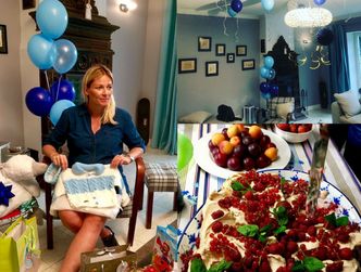 Odeta Moro pokazała zdjęcia z baby shower: "Mój dom zamienił się w błękitny raj"