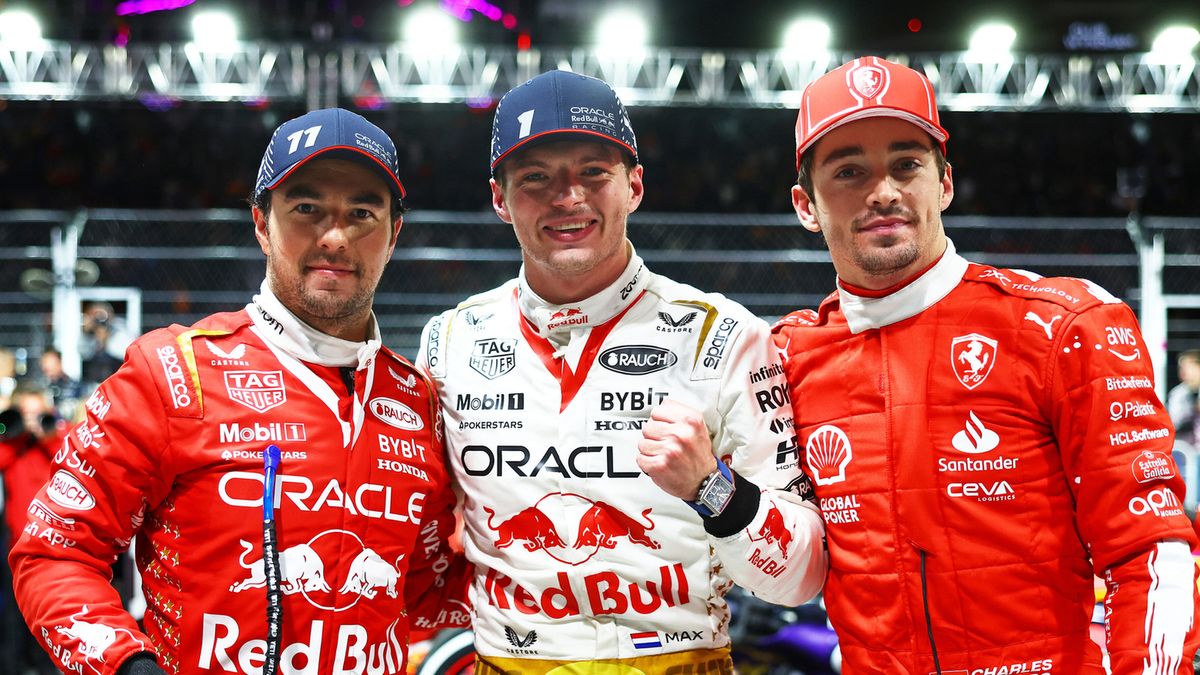 Zdjęcie okładkowe artykułu: Materiały prasowe / Red Bull / Na zdjęciu: podium GP Las Vegas