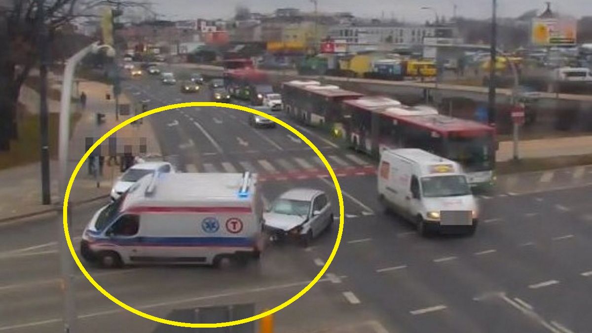 Wypadek karetki w Lublinie