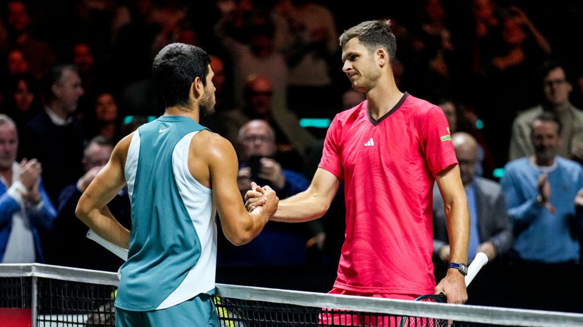 Getty Images / Rene Nijhuis/MB Media / Na zdjęciu: Carlos Alcaraz i Hubert Hurkacz