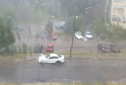 Potężna ulewa z gradem w Lublinie. Nagranie z oberwania chmury