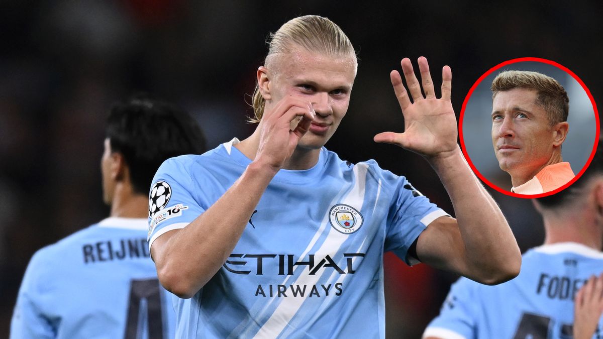 Getty Images / Image Photo Agency / George Wood / Na zdjęciu: Erling Haaland i Robert Lewandowski