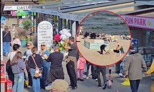 Wideo znad morza. Takiego października nikt się nie spodziewał