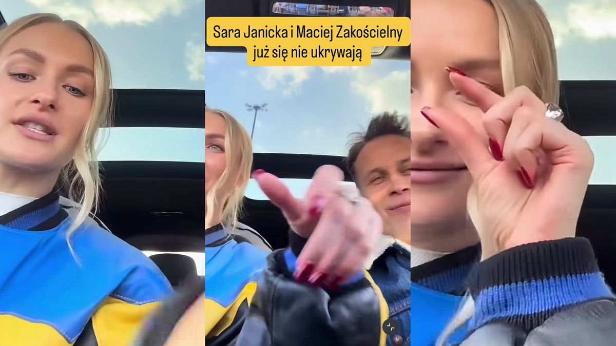 Maciej Zakościelny i Sara Janicka