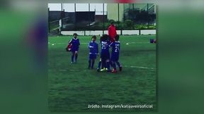 #dziejesiewsporcie: tak się cieszy siostrzeniec Ronaldo. Naśladuje gwiazdora