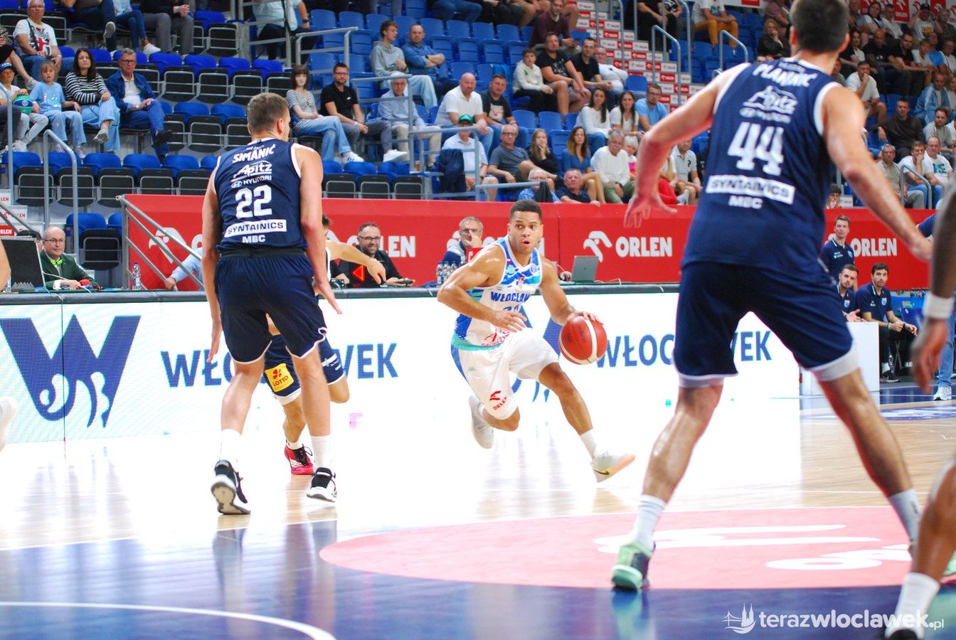 Zacięty mecz Anwilu z Syntainics MBC Weissenfels