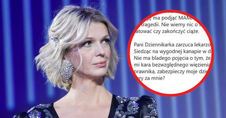 Magda Mołek wdała się w dyskusję z lekarką. Poszło o sprawę zmarłej w ciąży kobiety