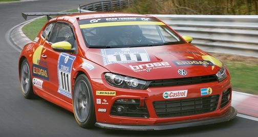 VW Scirocco GT24-CNG na Nurburgringu