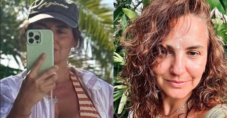 Żona Marcina Prokopa eksponuje ciało w pasiastym bikini