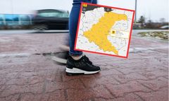 Żółty alert IMGW. Uważaj na drodze i na chodniku