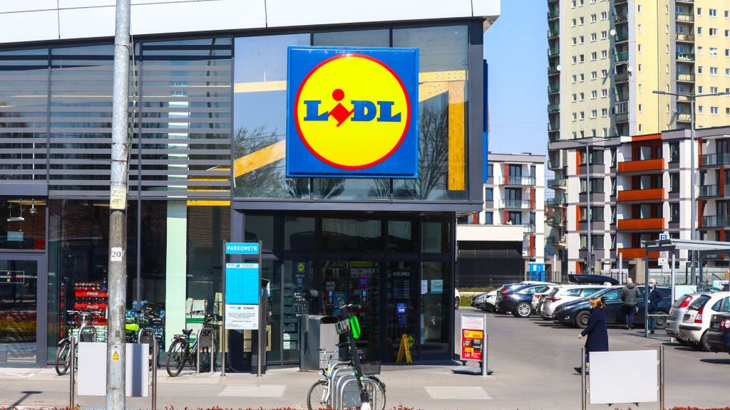 Grocery Shopping In Poland
Lidl supermarket in Krakow, Poland on April 28, 2021. (Photo by Beata Zawrzel/NurPhoto via Getty Images)
NurPhoto
polish, cracow, european, shop, company, brand, beata zawrzel, nurphoto, lidl supermarket