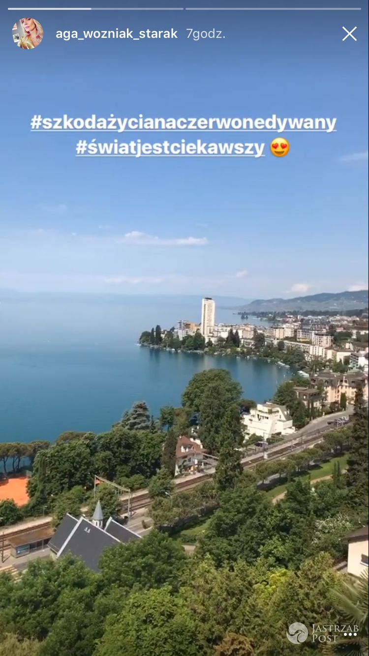 Agnieszka Woźniak-Starak na wakacjach