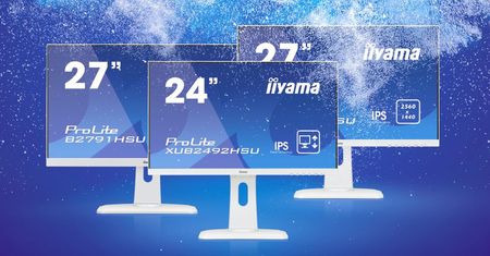 iiyama przedstawia białe monitory o stylowym wzornictwie