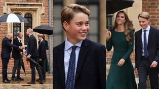 Pierwszy dzień 13-letniego księcia George'a w SZKOLE Z INTERNATEM. Przyszły książę przerósł już Kate! (ZDJĘCIA)