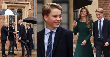 Pierwszy dzień 13-letniego księcia George'a w SZKOLE Z INTERNATEM. Przyszły król przerósł już Kate! (ZDJĘCIA)