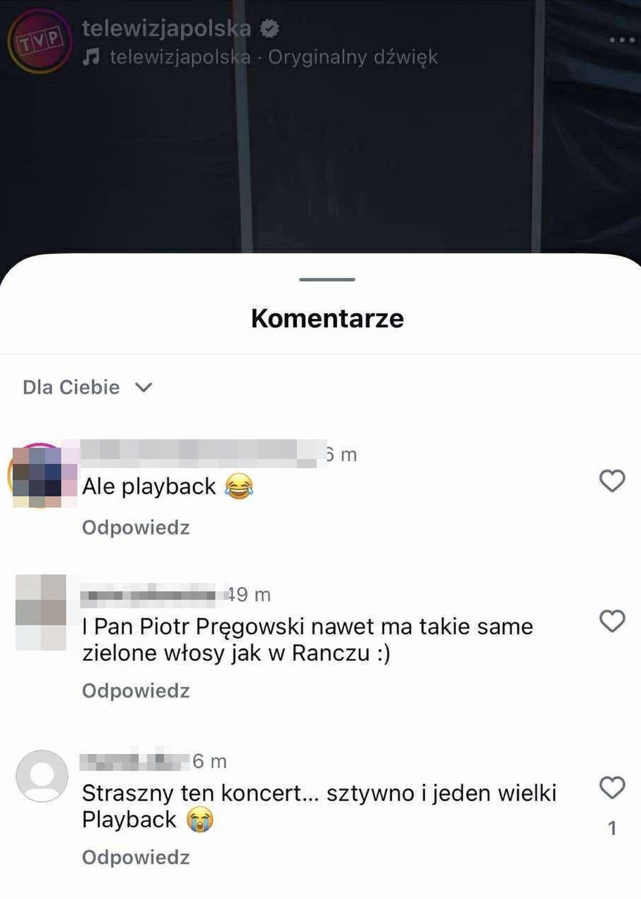 Internauci psioczą na koncert TVP