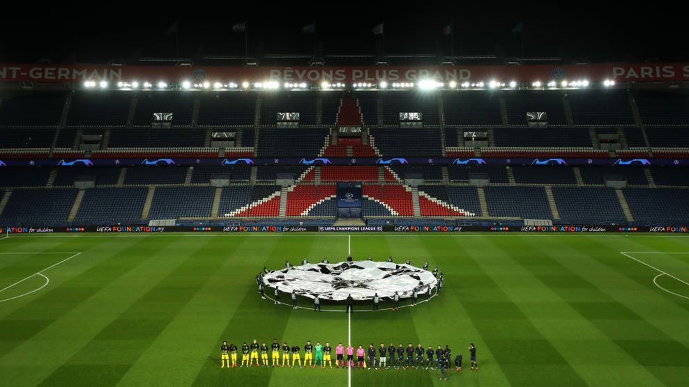 Getty Images / UEFA - Handout / Mecz PSG - Borussia Dortmund w Lidze Mistrzów bez kibiców