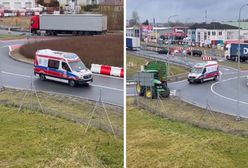 Skandaliczne zachowanie rolników. Nie chcieli przepuścić karetki