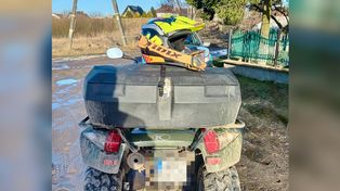 Sierakowice: 12-latek uciekał quadem przed policją. Sprawa trafi do sądu dla nieletnich