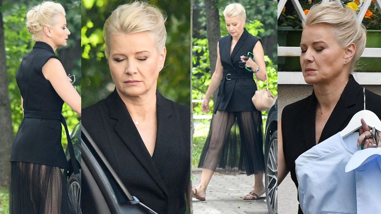 Małgorzata Kożuchowska w prześwitującej kreacji