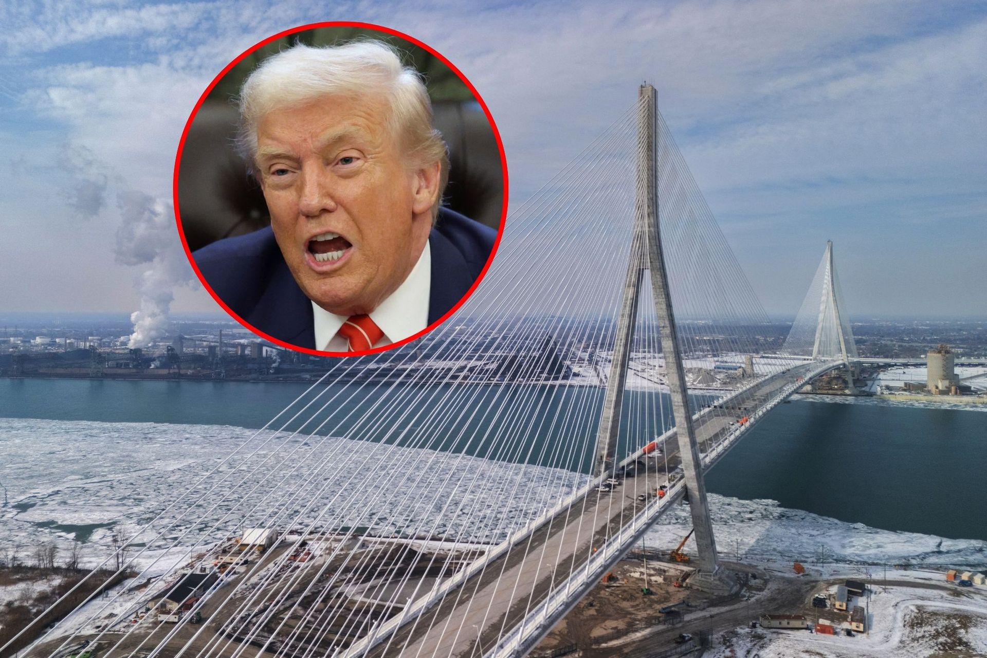 Biały Dom: Trump nie zmienił zdania ws. mostu. Żąda połowy Kép